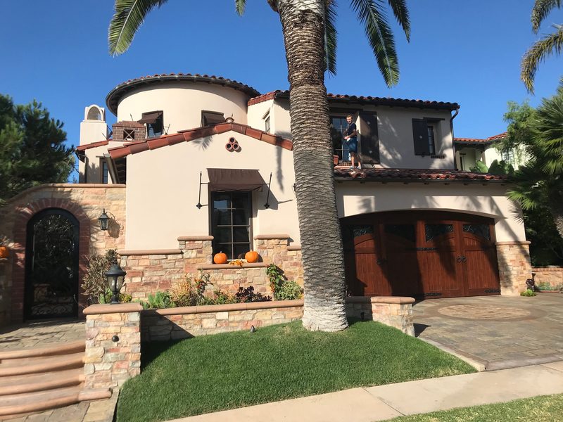 Spanish-style villa exterior