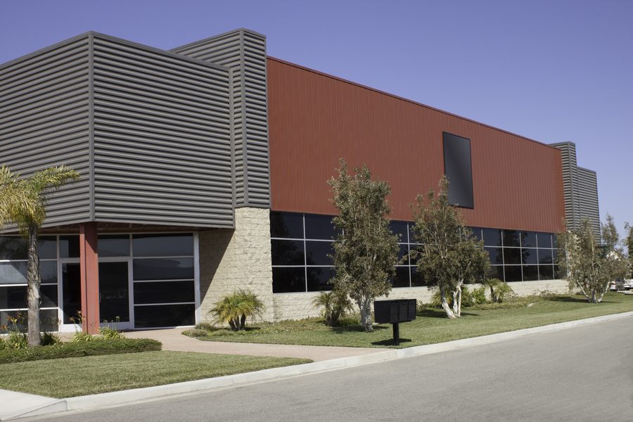 Modern commercial office building exterior